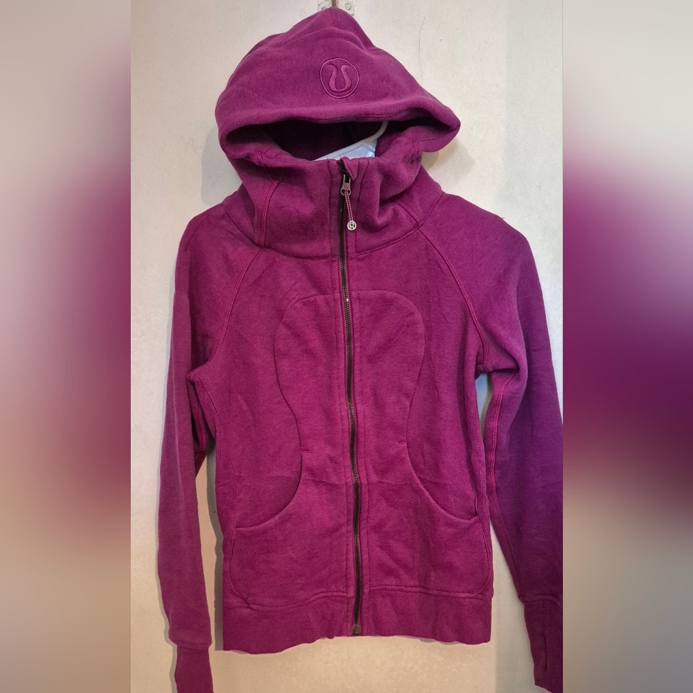 Lululemon Athletica Regal Plum Scuba Hoodie Sz 4 - Picture 5 of 8